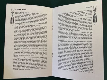 Poison Booklet by Jack Snow Oz Spectral Snow Ltd Edn Supplement 1996 - Image 2