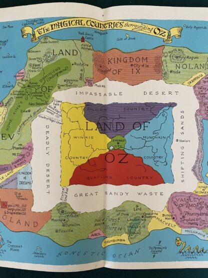 1972 MARVELOUS LAND & MAGICAL WIZARD OF OZ 2 Oz Club MAPS with Explanatory Info - Image 5