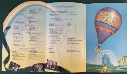 Wizard of Oz Studio Café Menu Signed by Author Roger S Baum - Image 2
