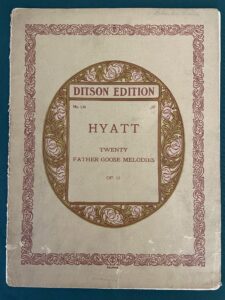 Sheet Music Father Goose Melodies 1909