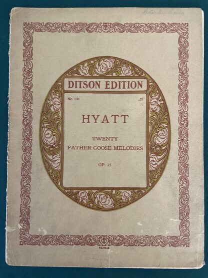 Sheet Music Father Goose Melodies 1909