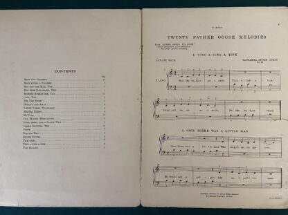 1909 Father Goose Melodies Scarce L Frank Baum Sheet Music Book - Image 3