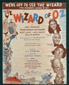 Sheet Music Off to See the Wizard MGM 1939 Leo Fiest Jitterbug