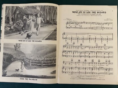 Wizard of Oz 1940s SOUVENIR ALBUM Sheet Music Feist MGM Movie Stills - Image 3