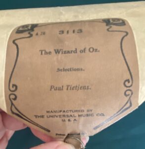 Wizard of Oz Stageplay Selections Player Piano Roll