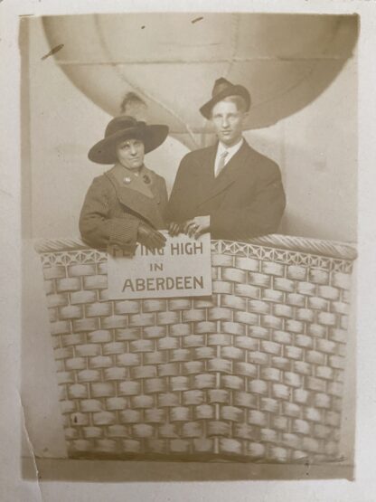 Wizard of Oz Real Photo Postcard Balloon Averdeen SD L Frank Baum