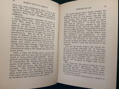 Early Days in Dakota Book: Aberdeen, South Dakota L Frank Baum Biography Chapter - Image 5