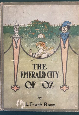 Emerald City of Oz Book 1st Edition 4th Reilly & Britton Color Plates L Frank Baum