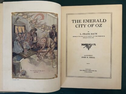 EMERALD CITY OF OZ Reilly and Britton 1st/4th Book L Frank Baum 12 Color Plates - Image 10