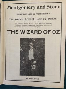 Wizard of Oz Program 1902 Grand Theatre Stageplay
