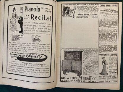 Original April 1902 Wizard of Oz StagePlay 3 Ads in Grand Opera House Program - Image 5