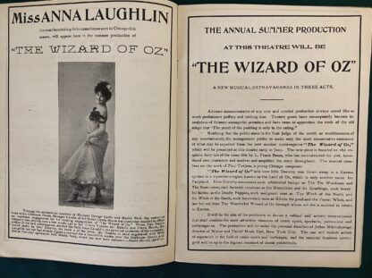 Original April 1902 Wizard of Oz StagePlay 3 Ads in Grand Opera House Program - Image 3
