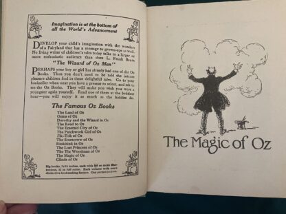 THE MAGIC OF OZ Book L Frank Baum Reilly and Lee 1st Edn/3rd Prt 1920 - Image 4