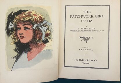 Vintage PATCHWORK GIRL OF OZ Book 1923 L Frank Baum Book Color Illustrations - Image 2
