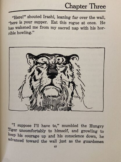 Vintage HUNGRY TIGER OF OZ ROYCRAFT Dust Jacket Book Ruth Plumly Thompson, Fair - Image 5