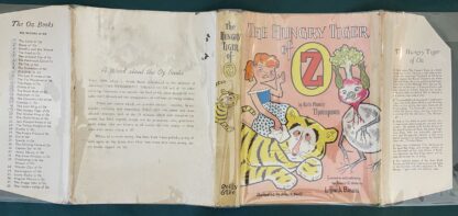 Vintage HUNGRY TIGER OF OZ ROYCRAFT Dust Jacket Book Ruth Plumly Thompson, Fair - Image 6