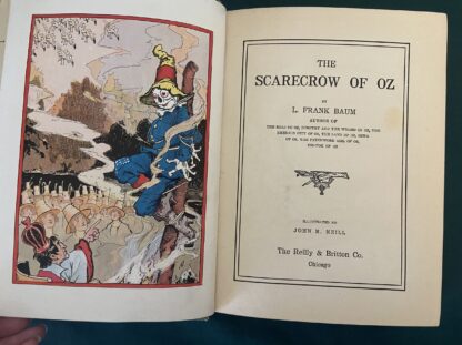 SCARECROW OF OZ 1915 1st Edition/1st Print Book L Frank Baum 12 Color Plates - Image 11