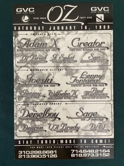 Wizard of Oz Stamp Collecting Flyer+ GVC Oz Party Advertisement - Image 3