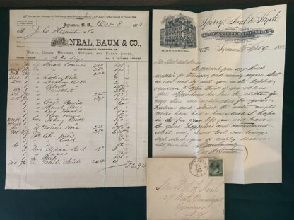 1800s L Frank Baum Family Ephemera Letterhead