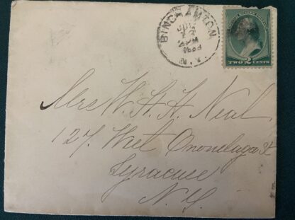 3 Pieces of Early Baum Ephemera from Syracuse NY: Neal, Baum Letterhead, Envelope to Sister Harriet - Image 4