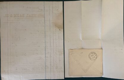 3 Pieces of Early Baum Ephemera from Syracuse NY: Neal, Baum Letterhead, Envelope to Sister Harriet - Image 5