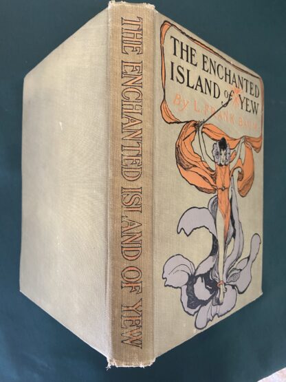 Enchanted Island of Yew L Frank Baum Oz Bobbs-Merrill ~1907 w/ 8 Color Plates Mo Blue Endpapers - Image 2