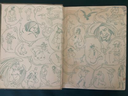 Enchanted Island of Yew L Frank Baum Oz Bobbs-Merrill ~1907 w/ 8 Color Plates Mo Blue Endpapers - Image 3