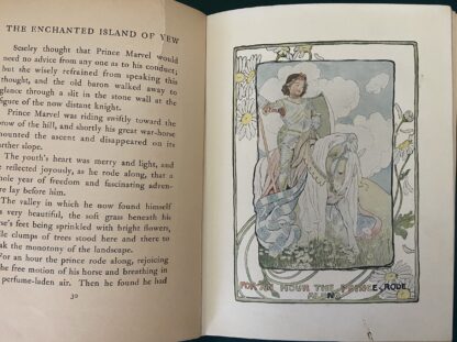 Enchanted Island of Yew L Frank Baum Oz Bobbs-Merrill ~1907 w/ 8 Color Plates Mo Blue Endpapers - Image 5