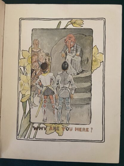 Enchanted Island of Yew L Frank Baum Oz Bobbs-Merrill ~1907 w/ 8 Color Plates Mo Blue Endpapers - Image 6