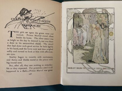 Enchanted Island of Yew L Frank Baum Oz Bobbs-Merrill ~1907 w/ 8 Color Plates Mo Blue Endpapers - Image 8