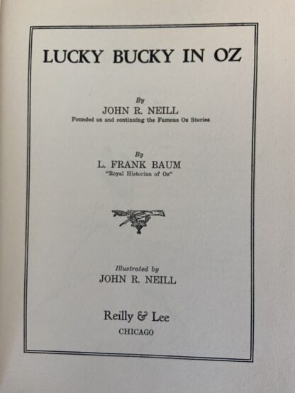 LUCKY BUCKY IN OZ 1st Edition Book War Bonds Dust Jacket John R. Neill 1942 - Image 7