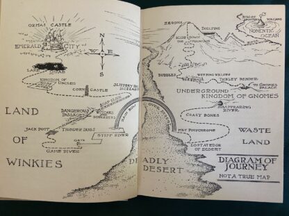 LUCKY BUCKY IN OZ 1st Edition Book War Bonds Dust Jacket John R. Neill 1942 - Image 5