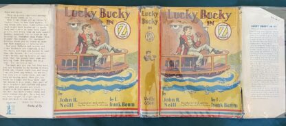 LUCKY BUCKY IN OZ 1st Edition Book War Bonds Dust Jacket John R. Neill 1942 - Image 8