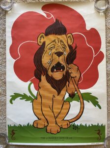 OzCo Poster Wizard of Oz Cowardly Lion Denslow 1967
