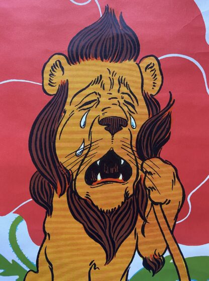 Wizard of Oz 1967 Ozco Poster, Cowardly Lion, W W Denslow--Dick Martin Art - Image 2
