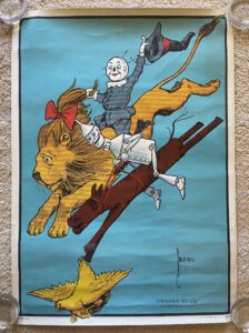 Wizard of Oz OzCo Scarecrow Cowardly Lion Poster