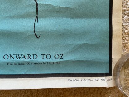Wizard of Oz 1967 Ozco Poster, Ozma of Oz "Onward to Oz" Dick Martin/John R Neill Art - Image 3