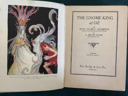 GNOME KING OF OZ 1927 Ruth Plumly Thompson 1st Edition Book 12 Color Plates - Image 4