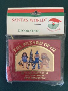 Wizard of Oz book Ornament kurt alder santa's world