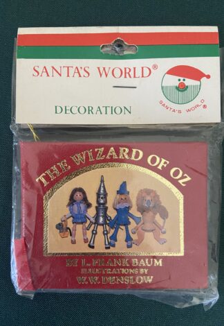 Wizard of Oz book Ornament kurt alder santa's world
