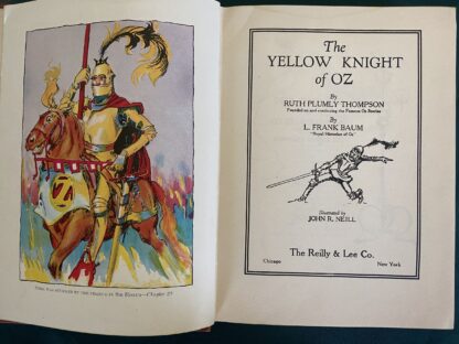 1st Edn YELLOW KNIGHT OF OZ 12 Color Plates 1930 Ruth Plumly Thompson - Image 4