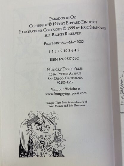 PARADOX IN OZ Book by Einhorn, Eric Shanower Art 1st Printing 2000, Wizard of Oz Pastiche - Image 4