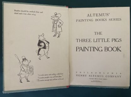 Three Little Pigs Painting Book John N Neill (Oz) 1915, Scarce - Image 2