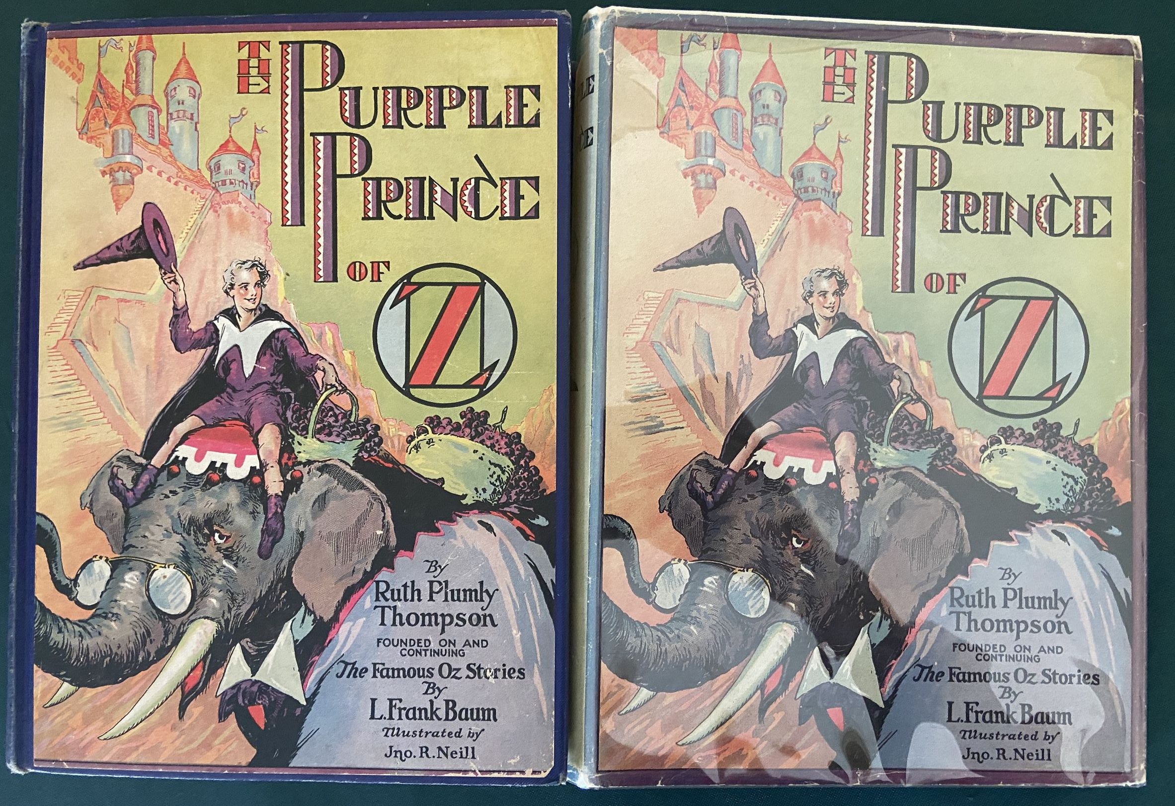 Purple Prince of Oz 1st Edition 12 Color Plates dust jacket