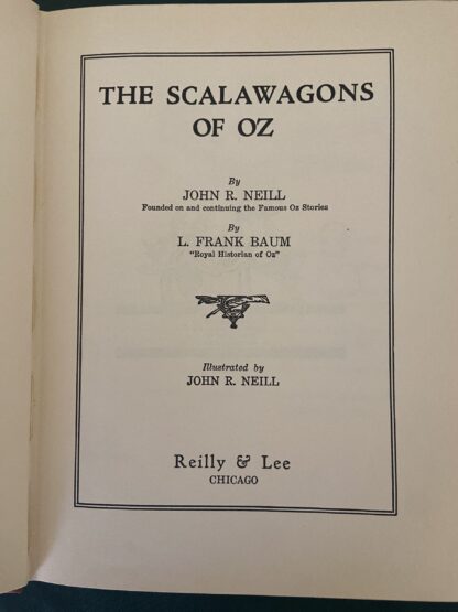 1st Edn SCALAWAGONS OF OZ in Dust Jacket, John R Neill Wizard of Oz Book - Image 6