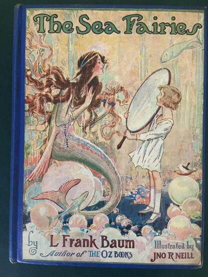 The SEA FAIRIES 1930s Color Frontis with Dust Jacket L Frank Baum Wizard of Oz Book - Image 2