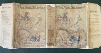 The SEA FAIRIES 1930s Color Frontis with Dust Jacket L Frank Baum Wizard of Oz Book - Image 4