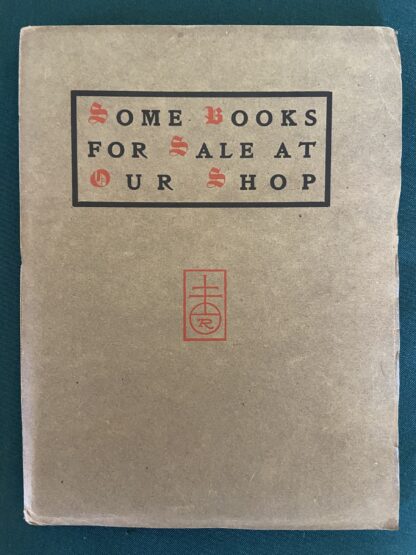 Some Books for Sale at our Shop 1902 Roycroft Book Catalog