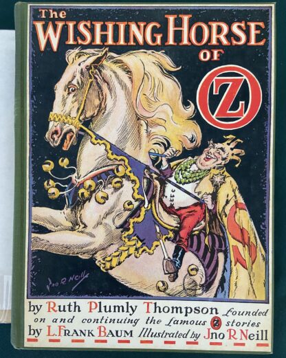 1st Edn WISHING HORSE OF OZ w/ 1st Dust Jacket-Ruth Plumly Thompson Book 12 Color Plates - Image 2
