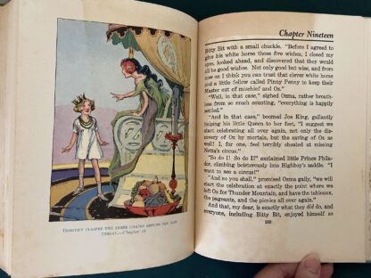 1st Edn WISHING HORSE OF OZ w/ 1st Dust Jacket-Ruth Plumly Thompson Book 12 Color Plates - Image 5